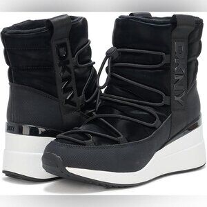 DKNY Womens Perla Wedges Boots Black Size 9.5 - E28
